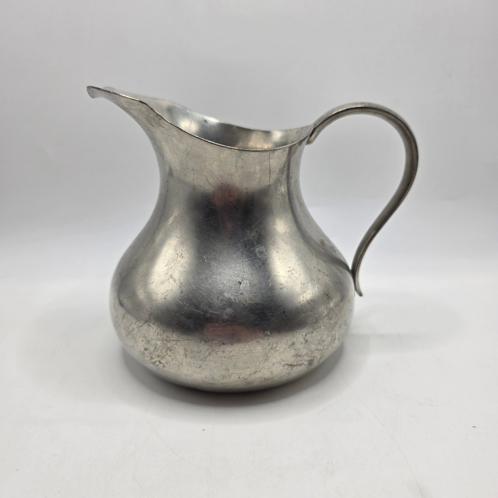Royal Daalderop Pewter Pitcher Holland‎ Vintage Metalware Creamer Dutch Decor